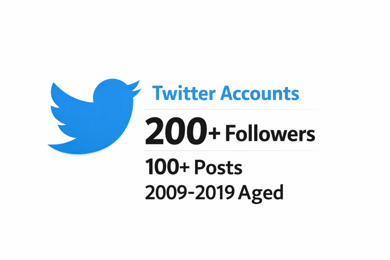 ❄️Twitter Accounts ❄️2009-2019 aged❄️200 + Followers❄️Login:Password:Email:Email Password:Phone Number:Token